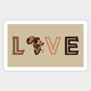 I love Africa I love with heart Sticker